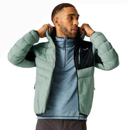 Chaqueta híbrida para hombre Regatta Hooded Leedre Hybrid