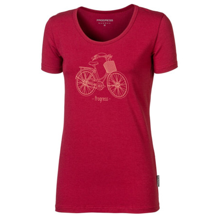 Camiseta de mujer Progress Sasa "Citybike" rojo višňová