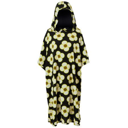 Poncho Regatta Orla Towelling Robe II negro/amarillo SpinFlwrBlck
