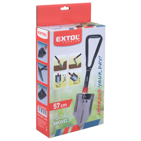 Paleta con azada Extol lopatka-motyčka skládací