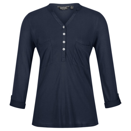 Camisa de mujer Regatta FFlur II azul oscuro Navy