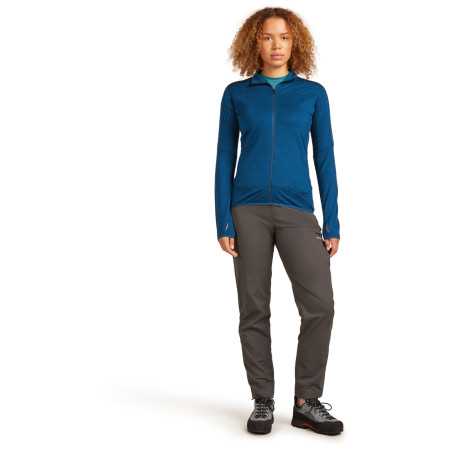 Sudadera funcional de mujer Icebreaker Women Merino Blend 300 RealFleece™ Descender LS Zip