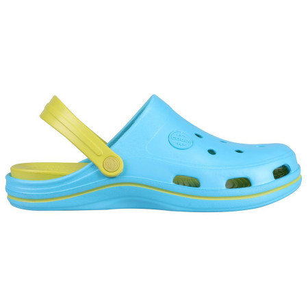 Sandalias de mujer Coqui Bodee B1202 azul claro Turquoise/Citrus