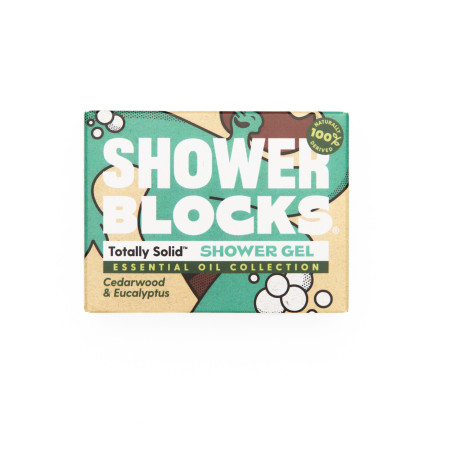 Gel de ducha Totally Solid Solid Shower Gel EO Range - Cedarwood & Eucalyptus azul