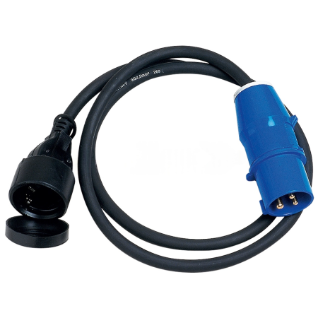 Adaptador Brunner Adaptor CEE/Schuko 150 cm negro/azul