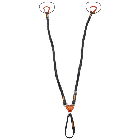 Nudo Camp X-Gyro Leash - 92/147 Cm negro/naranja