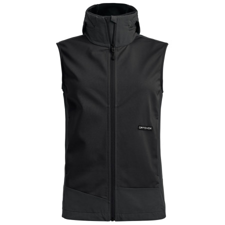 Chaleco de mujer Ortovox Ortler Softshell Plus Vest negro Black Raven