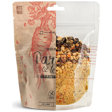 Comida deshidratada Lyo food Puré ecológico de chirivía con lentejas y salsa de champiñones 270 g