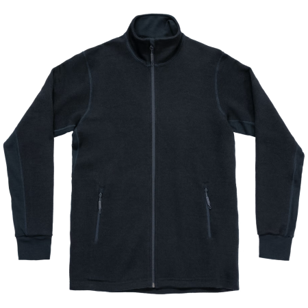 Sudadera funcional de hombre Devold Thermo Wool Jkt Man negro Ink