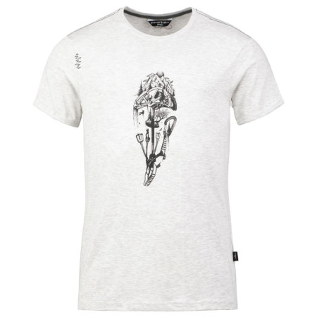 Camiseta de hombre Chillaz Friend gris light grey melange