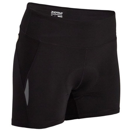 Pantalones cortos de ciclismo para mujer Silvini Merana negro black