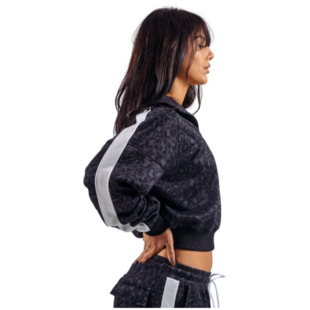 Sudadera de mujer Nebbia Half-Zip Leopard Sweatshirt Primal