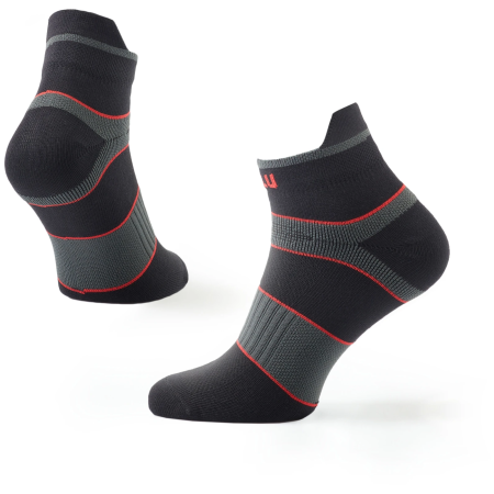 Calcetines Zulu Zulu Sport Low negro/rojo black/red