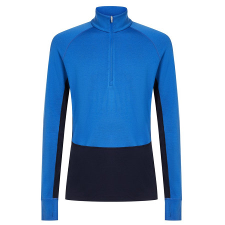 Camiseta funcional de hombre Icebreaker Men Mer 260 ZoneKnit LS Half Zip azul Midnavy/Lazu/Cb