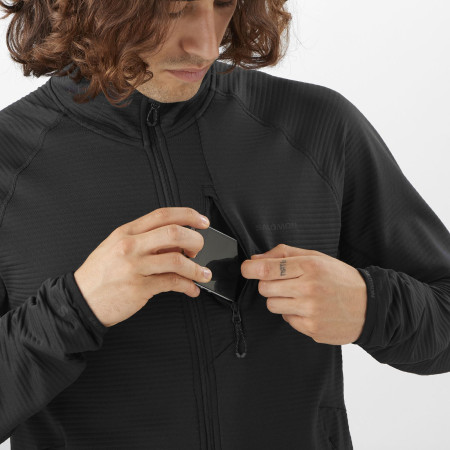 Sudadera de hombre Salomon Essential Lightwarm FZ M