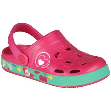 Sandalias para niños Coqui Froggy 8802 rosa LtFuchsiaHearts