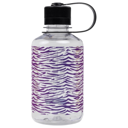 Botella Nalgene Narrow Mouth Animal Print 500 ml violeta/grafito Clear Rainbow Zebra