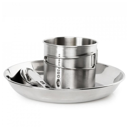 Vajilla GSI Outdoors Glacier Stainless 1 Person Set