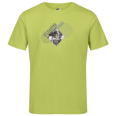 Camiseta de hombre Regatta Fingal Slogan II verde Green Algae