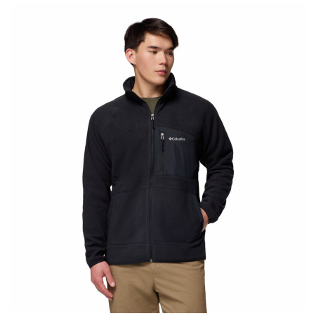 Sudadera de hombre Columbia Fast Trek™ Overlay Full Zip negro Black