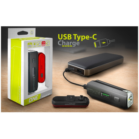 Luz delantera / trasera Just One Lumix 500 Set