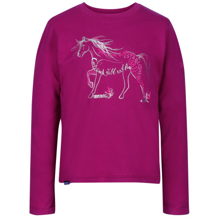 Camiseta para niños Regatta Wendell kůň rosa Beetroot