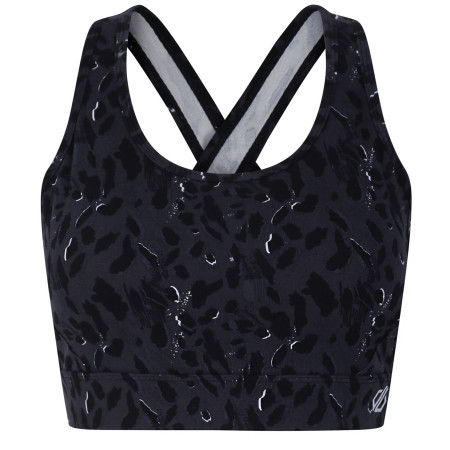 Sujetador deportivo Dare 2b Swift II Bra negro Black/Black Dash Animal