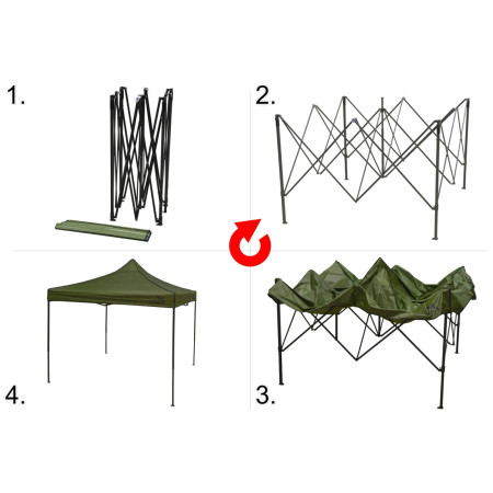 Carpa de fiesta Cattara 3 x 3m Waterproof