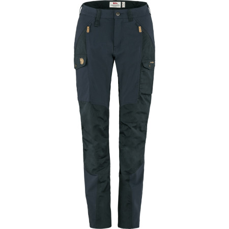 Pantalones de mujer Fjällräven Nikka Trousers Curved W azul oscuro Dark Navy