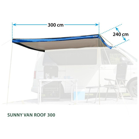 Parasol para portabebés Brunner Sunny Van Roof 300
