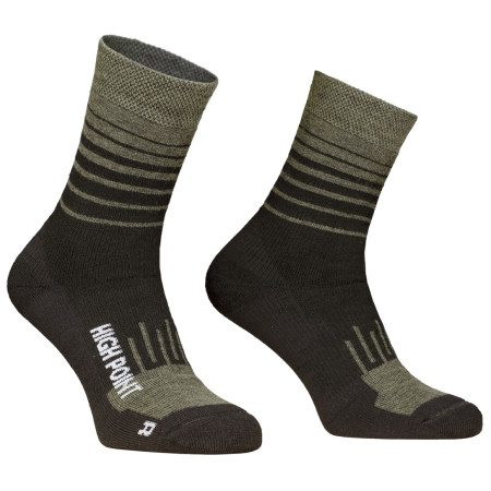Calcetines High Point Mountain Merino 3.0 Socks negro/verde Black / Khaki