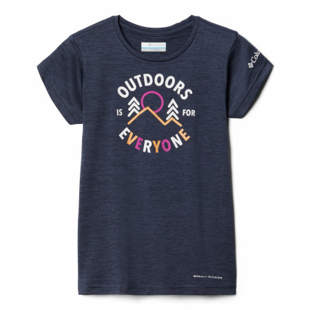 Camiseta para niños Columbia Mission Peak Short Sleeve Graphic Shirt negro Nocturnal Heather All Together 2