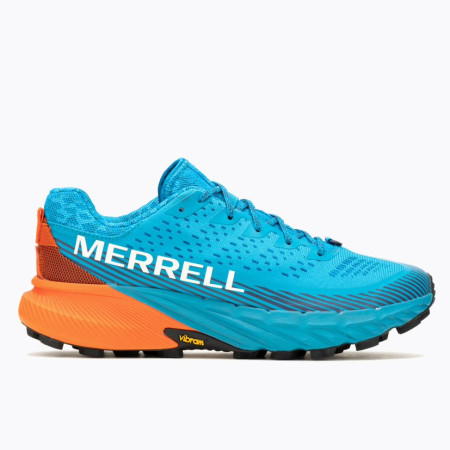 Zapatillas de carrera para hombre Merrell Agility Peak 5 azul/naranja tahoe/tangerine
