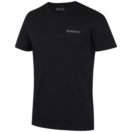 Camiseta de hombre Zulu Merino 160 Short 4C Comfy negro black