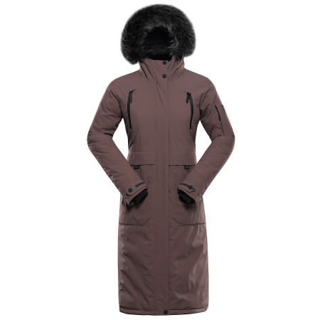 Abrigo de invierno para mujer Alpine Pro Wussa 2 marrón Brown