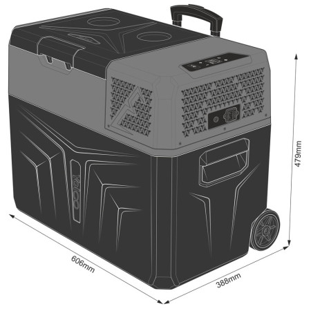 Nevera compresor Yolco BCX40