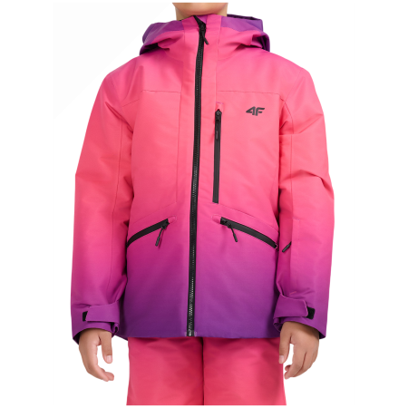 Chaqueta de invierno para niños 4F Technical Jacket F1199 Multicolour rosa Multicolour 3 Allover