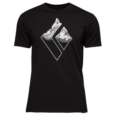 Camiseta de hombre Black Diamond Mountain Logo SS Tee negro Black