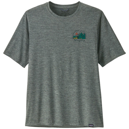 Camiseta de hombre Patagonia Cap Cool Daily Graphic Lands verde claro Lost And Found: Sleet Green X-Dye