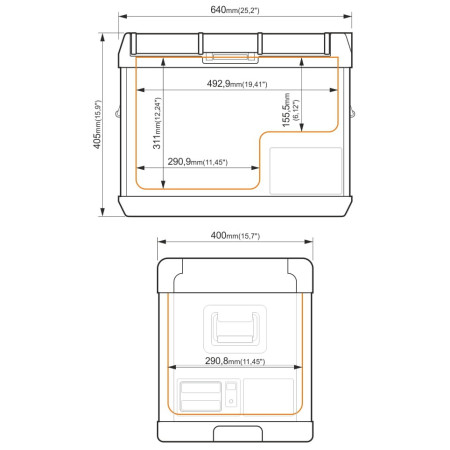 Nevera compresor Yolco GCX37
