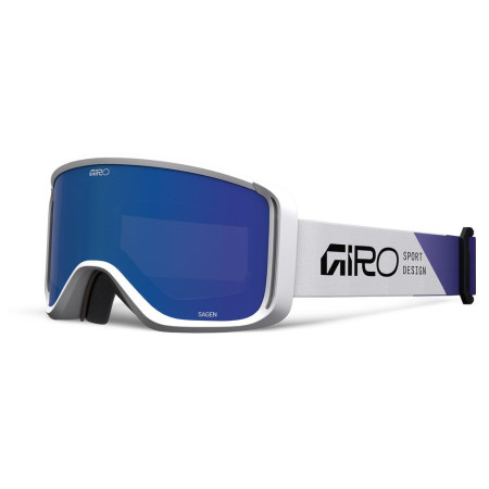 Gafas de esquí Giro Sagen White Angles-Grey Cobalt/Yellow