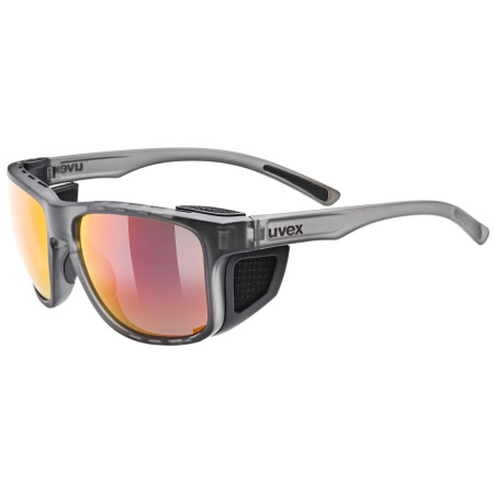 Gafas de sol Uvex Sportstyle 312 negro/rojo Smoke Matt/Mir.Red