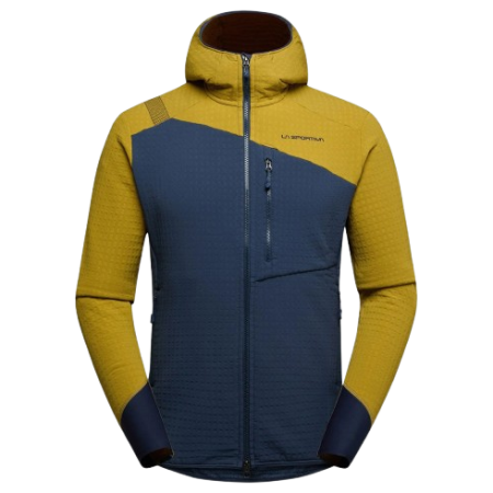 Chaqueta de hombre La Sportiva Bristen Thermal Hoody M azul/verde Savana/Night Sky