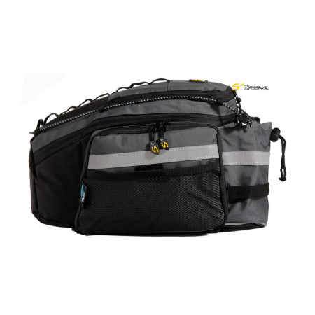 Alforja para portabultos Sport Arsenal Art. 560 negro/gris Black