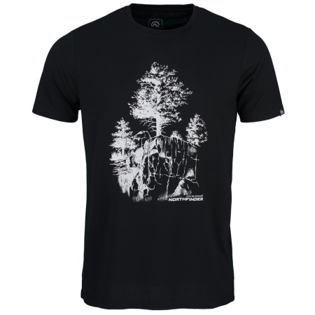 Camiseta de hombre Northfinder Karter negro Black