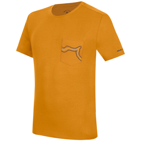 Camiseta de hombre Wild Country Session 3 M T-Shirt amarillo/negro joshua brown