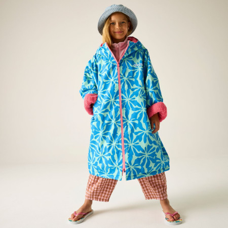 Abrigo impermeable Regatta Junior Waterproof Changing Robe SBluFlPiLem