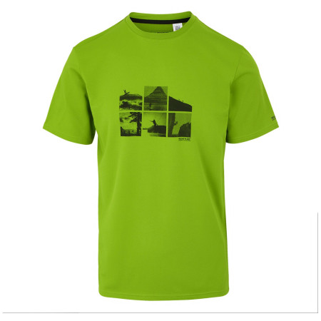Camiseta de hombre Regatta Fingal Stretch verde GrenoblGreen