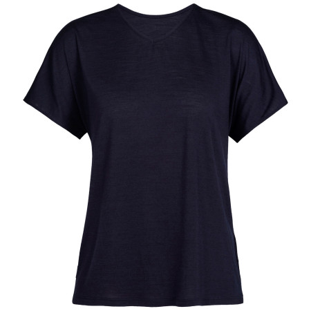Camiseta de mujer Icebreaker Women Drayden Reversible SS Top azul oscuro midnight navy