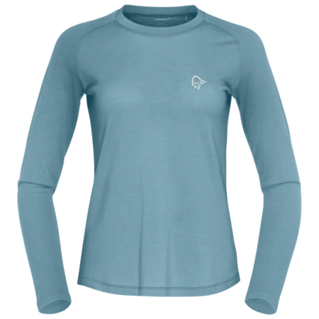 Camiseta de mujer Norrona femund pureUll Long Sleeve azul Trooper